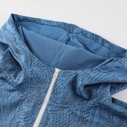 23/24 Brazil Blue Half Zipper Jacket+Pants