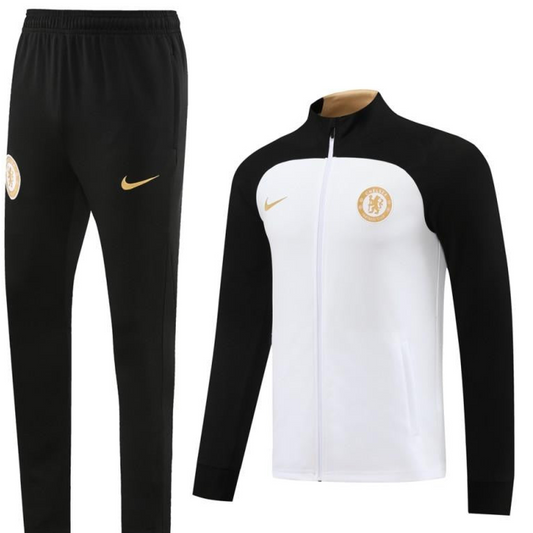 23/24 Chelsea White Full Zipper Jacket+Pants