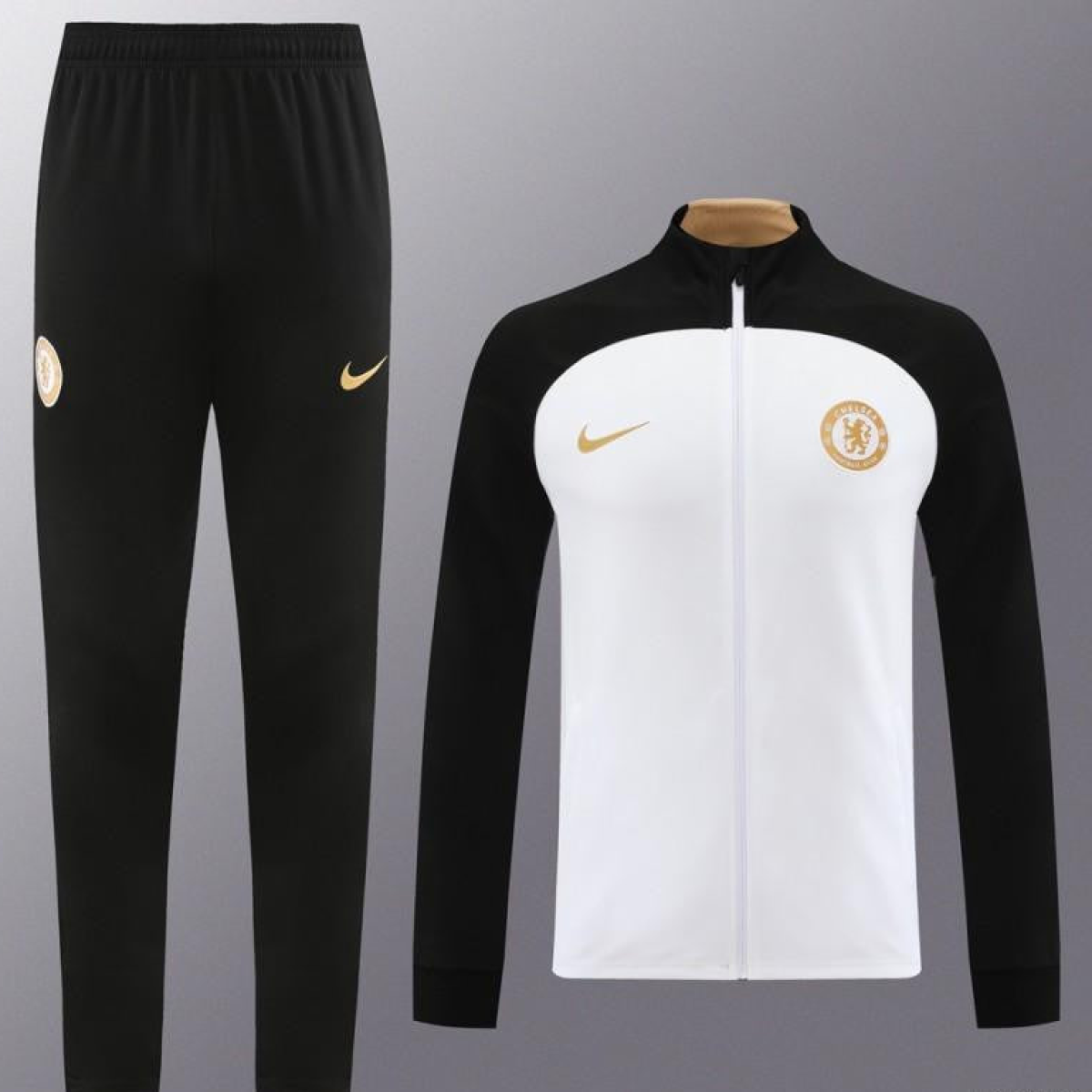 23/24 Chelsea White Full Zipper Jacket+Pants