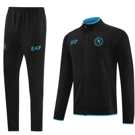 23/24 Napoli Black Full Zipper Jacket+Pants