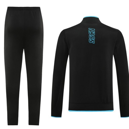 23/24 Napoli Black Full Zipper Jacket+Pants