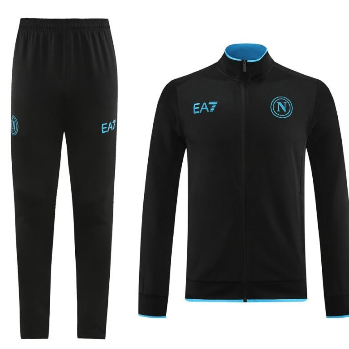 23/24 Napoli Black Full Zipper Jacket+Pants