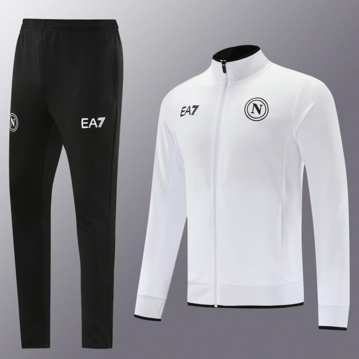 23/24 Napoli White Full Zipper Jacket+Pants