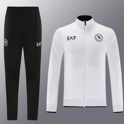 23/24 Napoli White Full Zipper Jacket+Pants