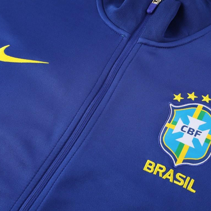 23/24 Brazil Blue Full Zipper Jacket+Pants