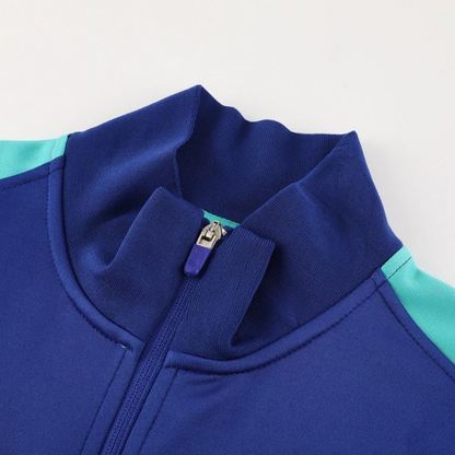 23/24 Brazil Blue Full Zipper Jacket+Pants