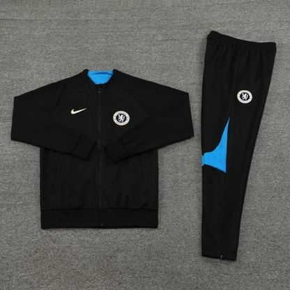 23/24 Chelsea Black Full Zipper Jacket+Pants