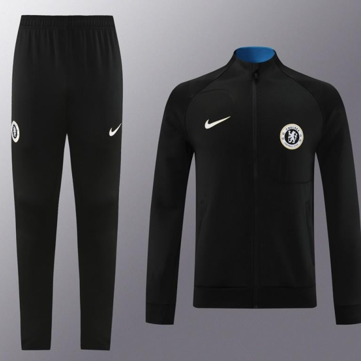 23/24 Chelsea Black Full Zipper Jacket+Pants