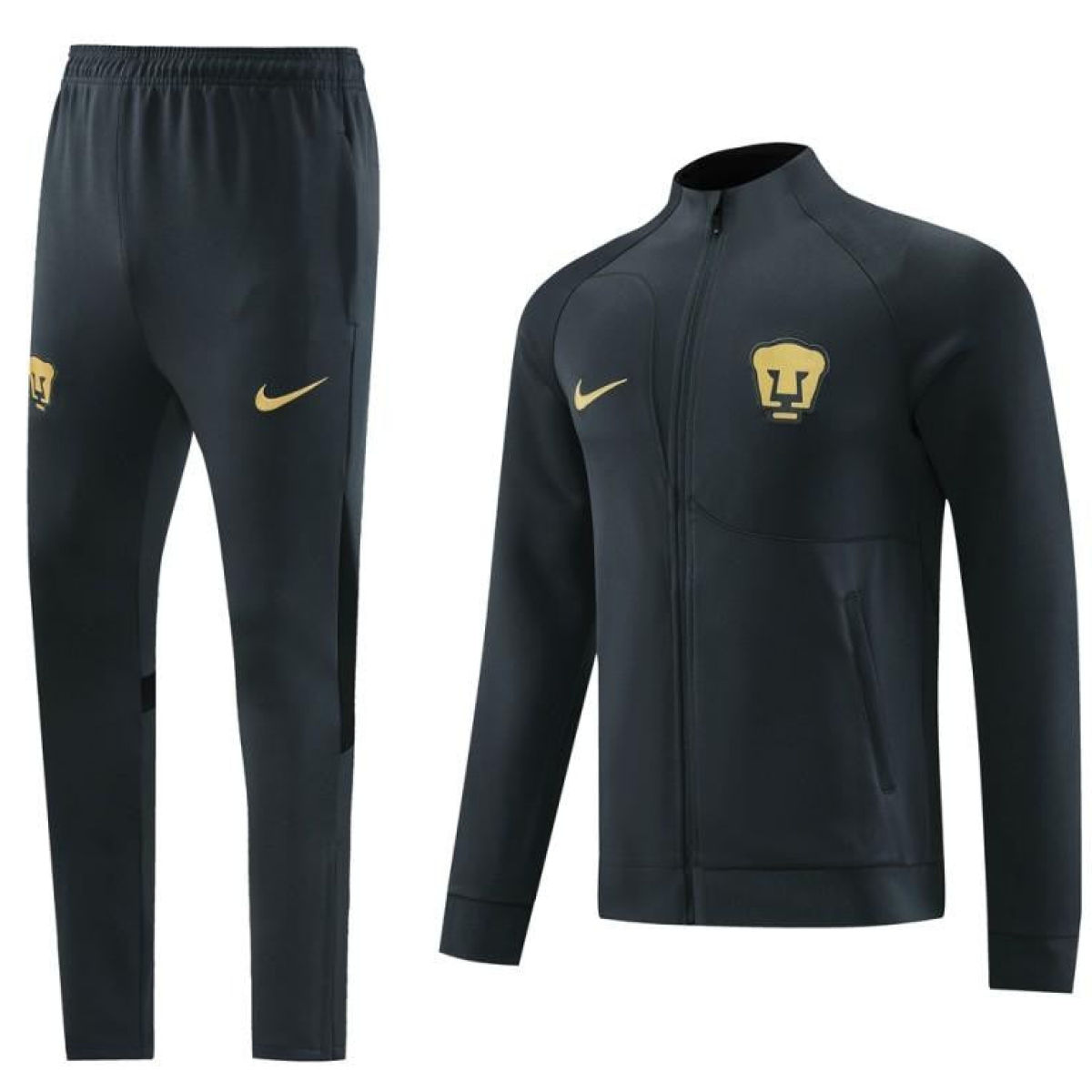 23/24 Pumas UNAM Black Full Zipper Jacket+Pants