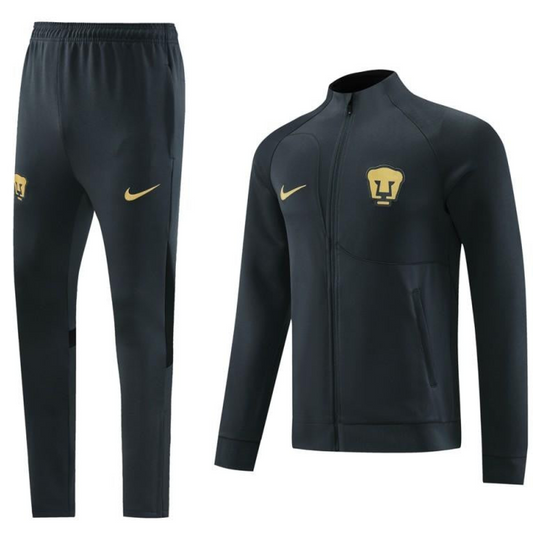 23/24 Pumas UNAM Black Full Zipper Jacket+Pants