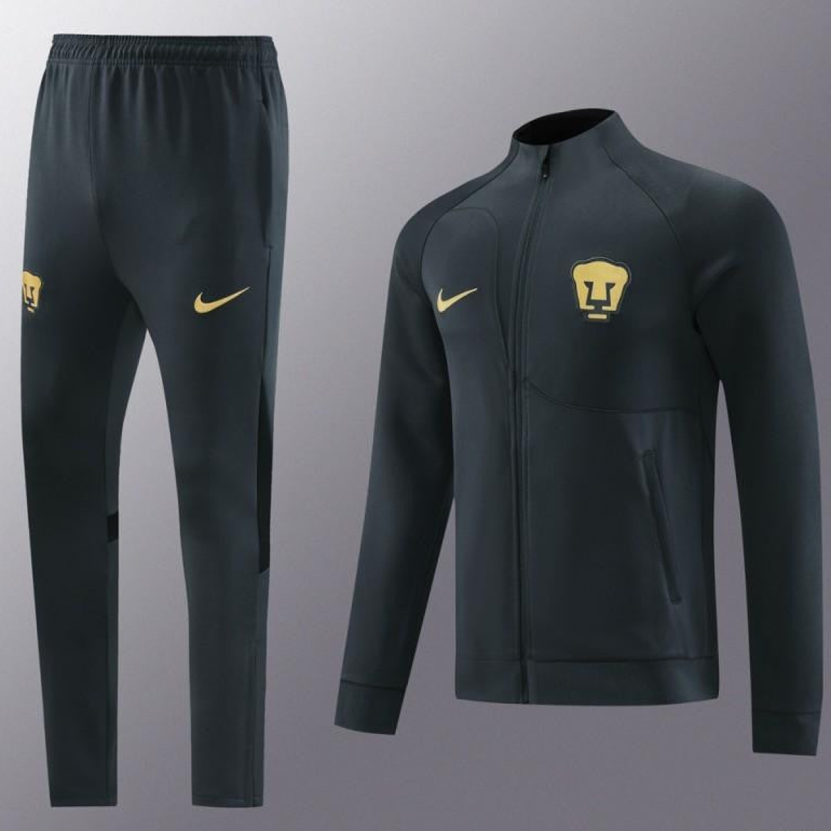 23/24 Pumas UNAM Black Full Zipper Jacket+Pants