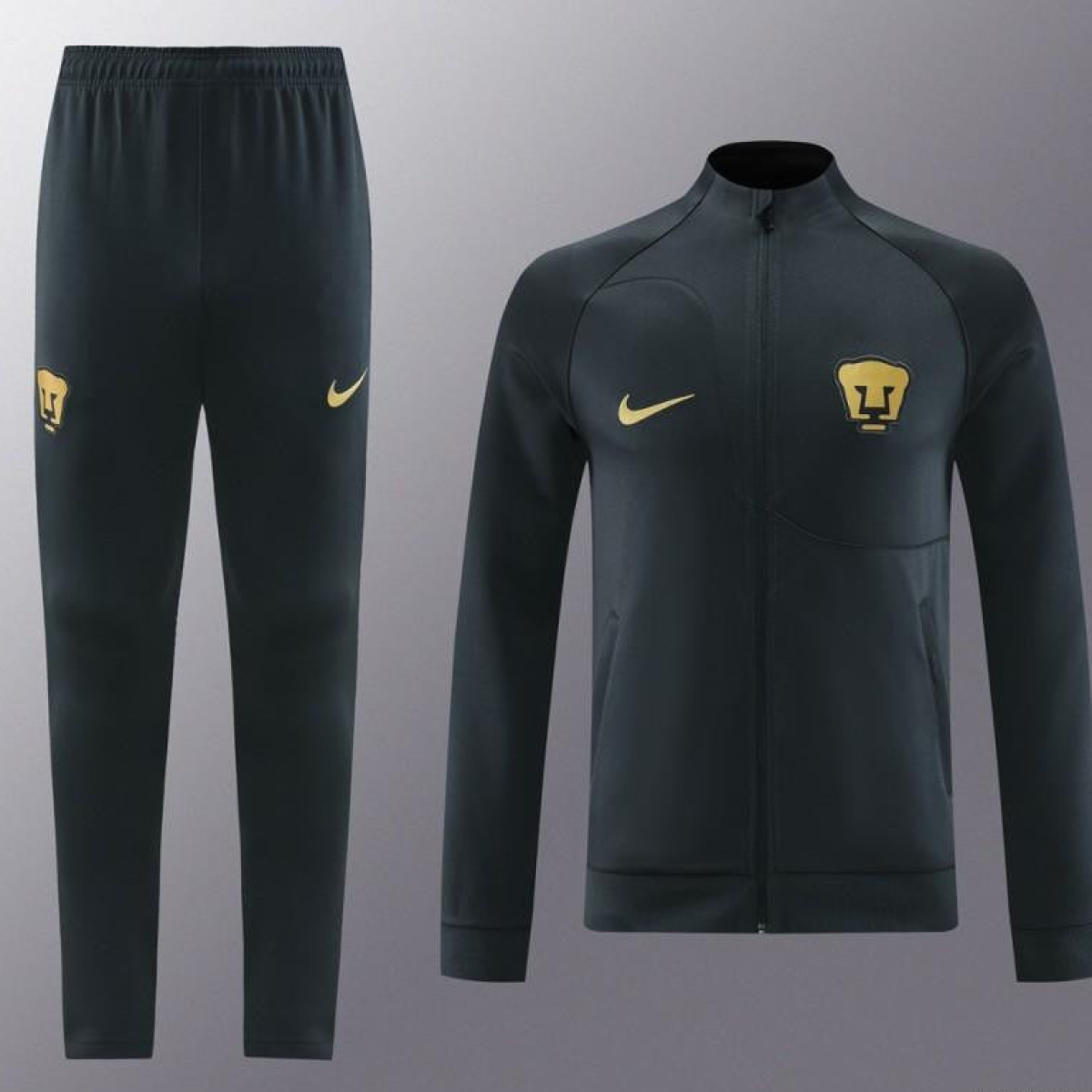 23/24 Pumas UNAM Black Full Zipper Jacket+Pants