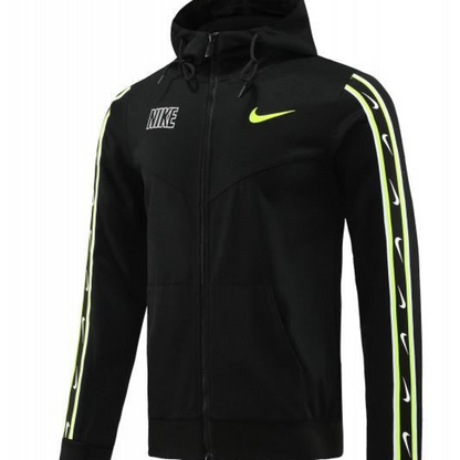 23/24 NIKE Black/Green Full Zipper Hooide Jacket+Pants
