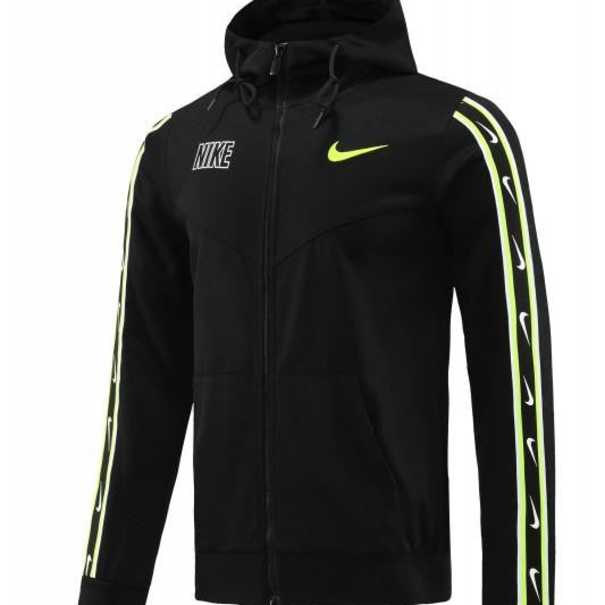 23/24 NIKE Black/Green Full Zipper Hooide Jacket+Pants