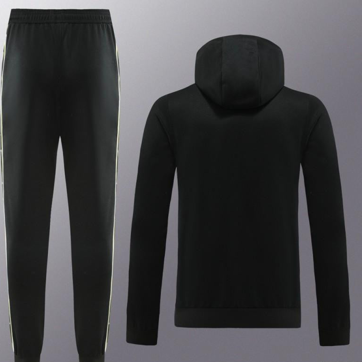 23/24 NIKE Black/Green Full Zipper Hooide Jacket+Pants