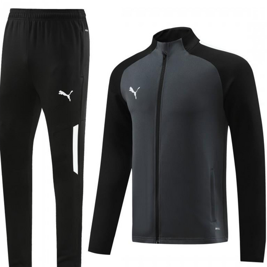 23/24 PUMA Black/Grey Full Zipper Hooide Jacket+Pants