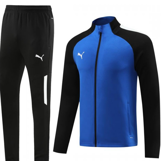 23/24 PUMA Black/Blue Full Zipper Hooide Jacket+Pants