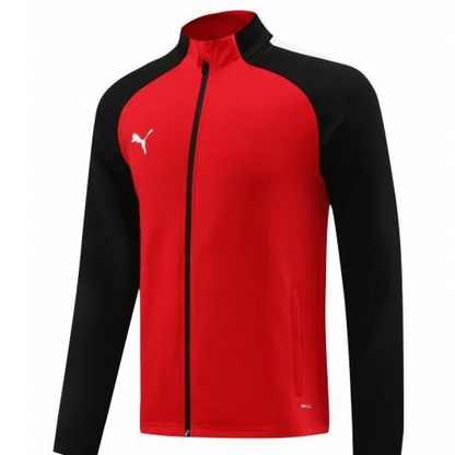 23/24 PUMA Black/Red Full Zipper Hooide Jacket+Pants