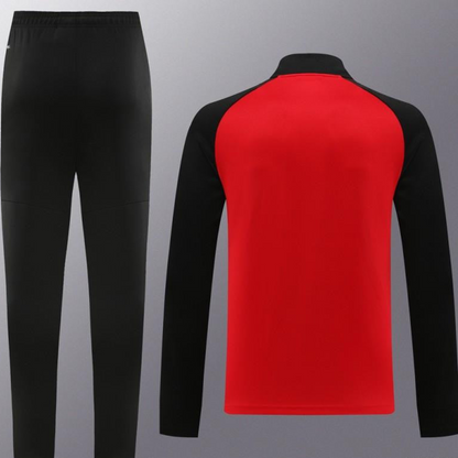 23/24 PUMA Black/Red Full Zipper Hooide Jacket+Pants