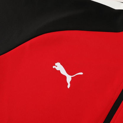 23/24 PUMA Black/Red Full Zipper Hooide Jacket+Pants