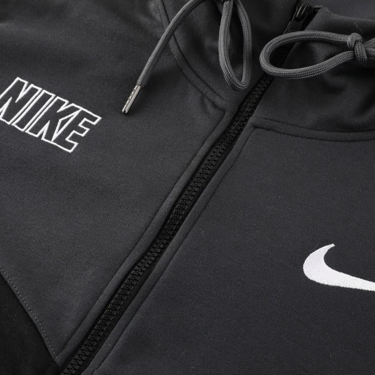 23/24 NIKE Black/Grey Full Zipper Hooide Jacket+Pants