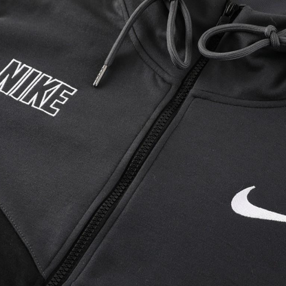 23/24 NIKE Black/Grey Full Zipper Hooide Jacket+Pants