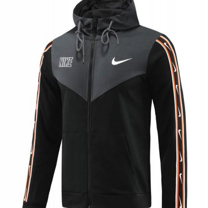 23/24 NIKE Black/Grey Full Zipper Hooide Jacket+Pants