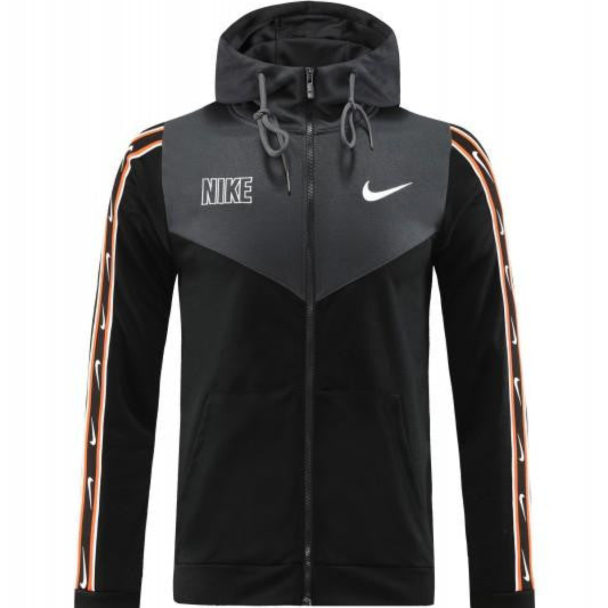 23/24 NIKE Black/Grey Full Zipper Hooide Jacket+Pants