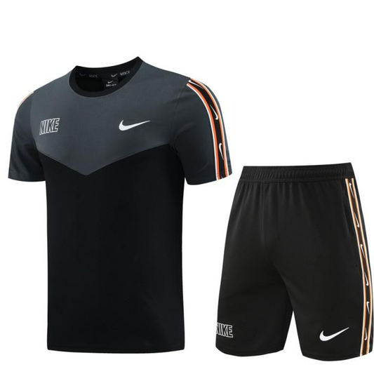23/24 NIKE Black/Grey Short Sleeve Jersey+Pants