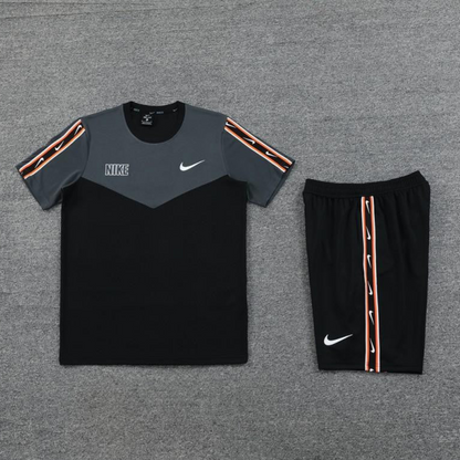 23/24 NIKE Black/Grey Short Sleeve Jersey+Pants