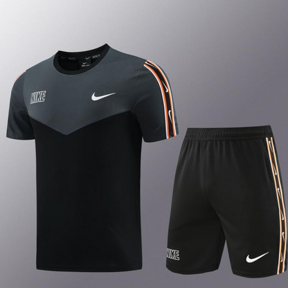 23/24 NIKE Black/Grey Short Sleeve Jersey+Pants