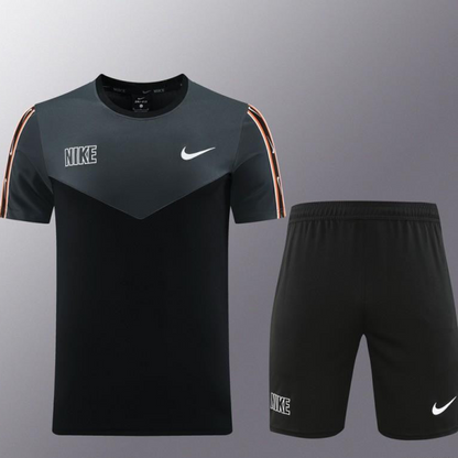 23/24 NIKE Black/Grey Short Sleeve Jersey+Pants