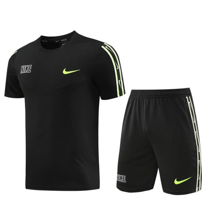 23/24 NIKE Black Short Sleeve Jersey+Pants
