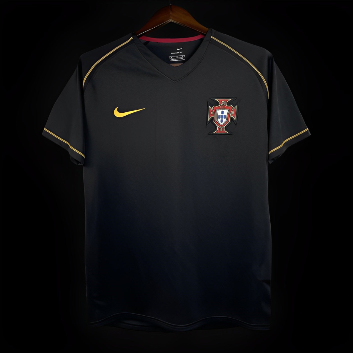 Retro 2006 Portugal Away Black Jersey