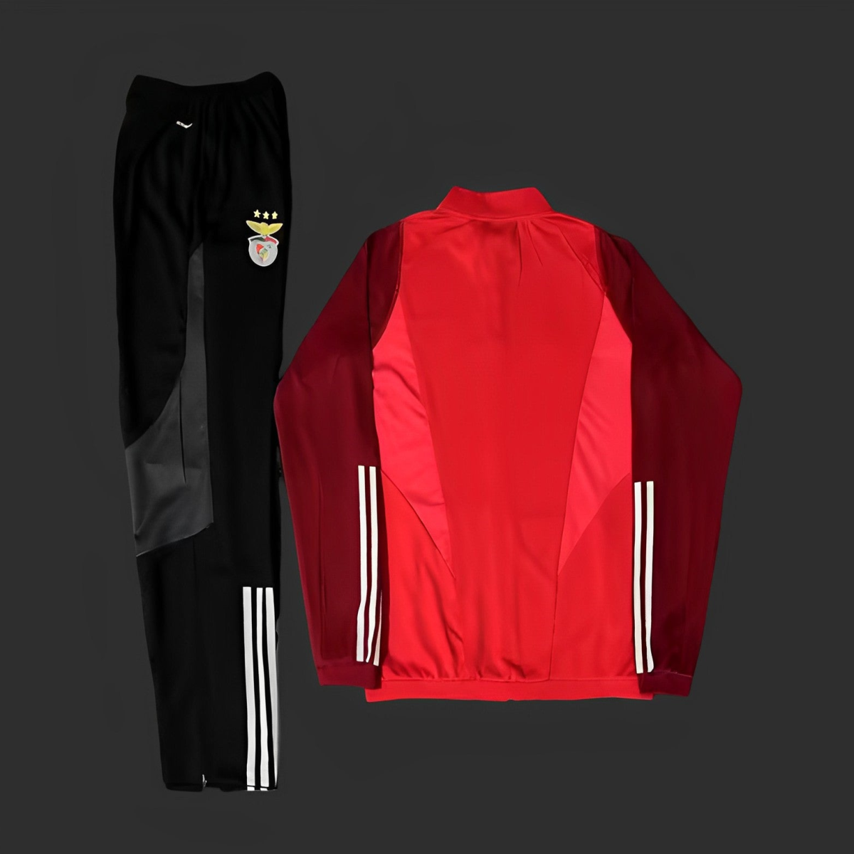 23/24 Benfica Red Full Zipper Tracksuit Full Zipper Jacket+Pants