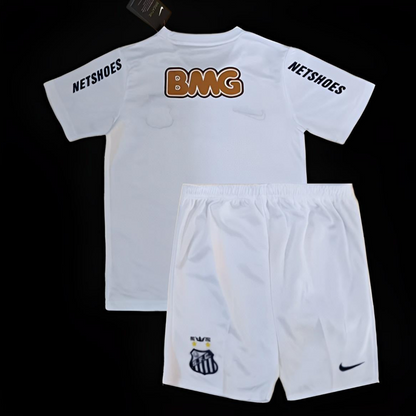 Retro Kids 12/13 Santos Home White Jersey