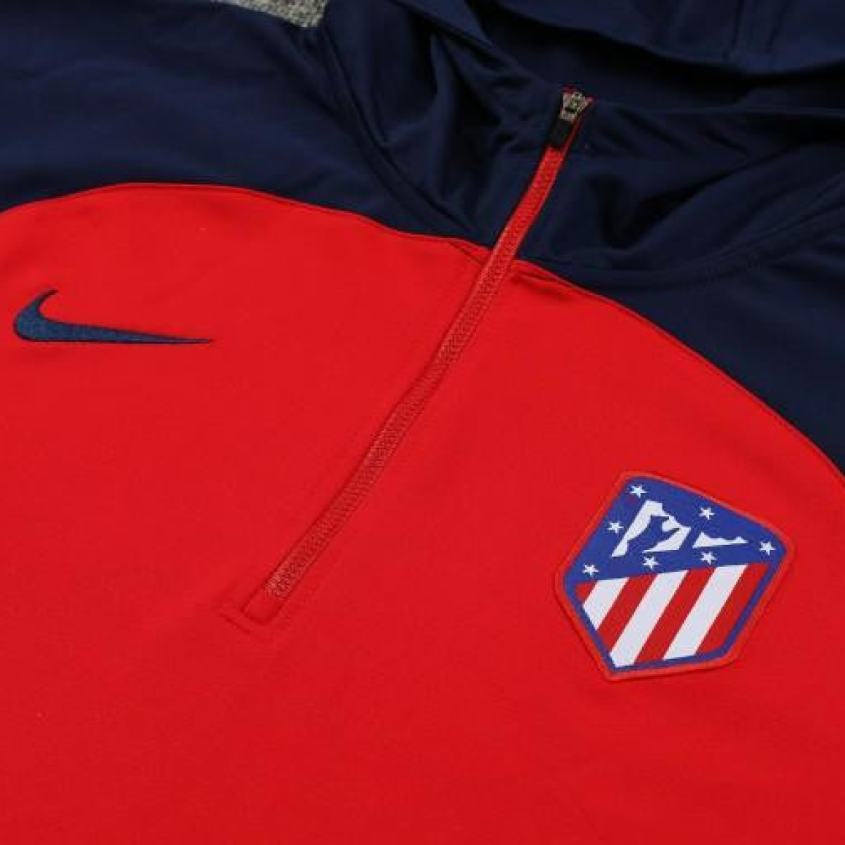23/24 Atletico Madrid Red/Navy Half Zipper Jacket+ Pants