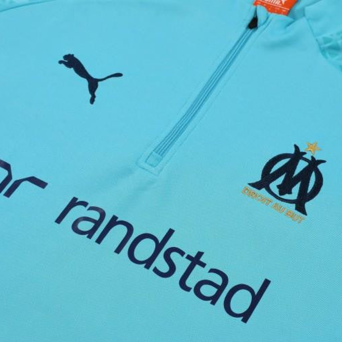 23/24 Olympique Marseille Blue Half Zipper Jacket+ Pants