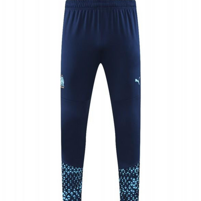 23/24 Olympique Marseille Blue Half Zipper Jacket+ Pants