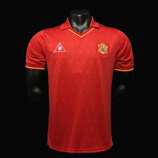Retro 1988-91 Spain Home  Jersey