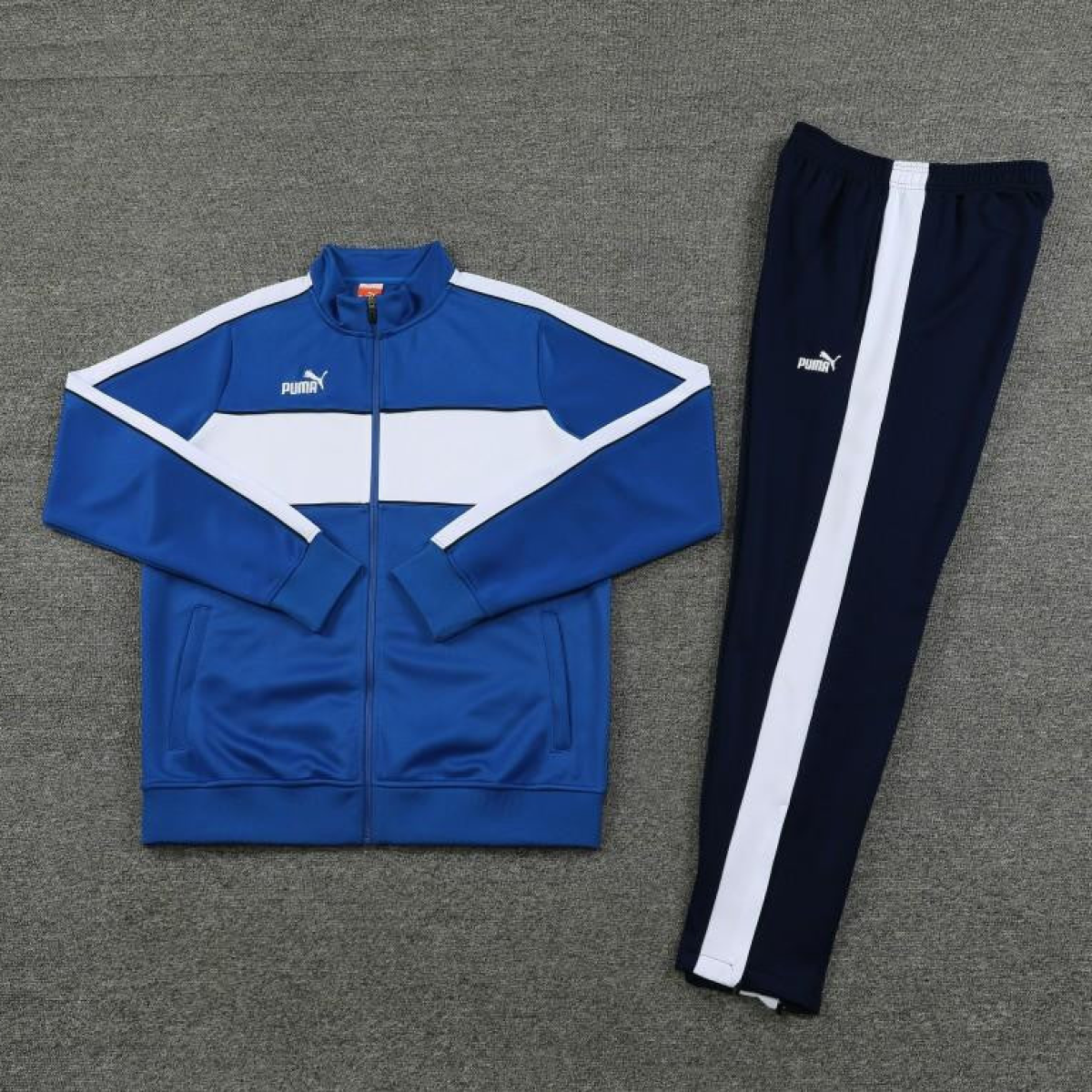 23/24 Puma Blue White Full Zipper Jacket+Pants