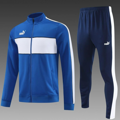 23/24 Puma Blue White Full Zipper Jacket+Pants