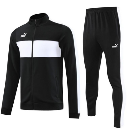 23/24 Puma Black White Full Zipper Jacket+Pants