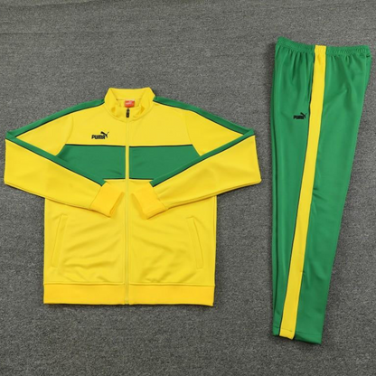 23/24 Puma Yellow Green Full Zipper Jacket+Pants
