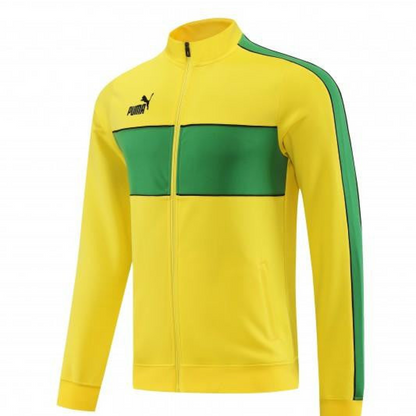 23/24 Puma Yellow Green Full Zipper Jacket+Pants