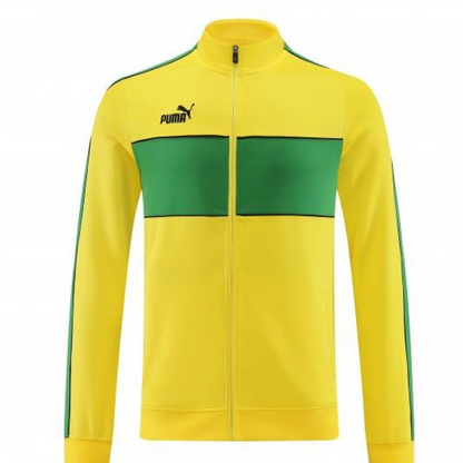 23/24 Puma Yellow Green Full Zipper Jacket+Pants