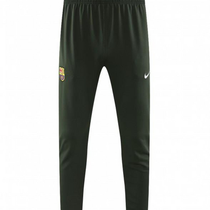 23/24 Barcelona Dark Green Hoodie Half Zipper Jacket+ Pants
