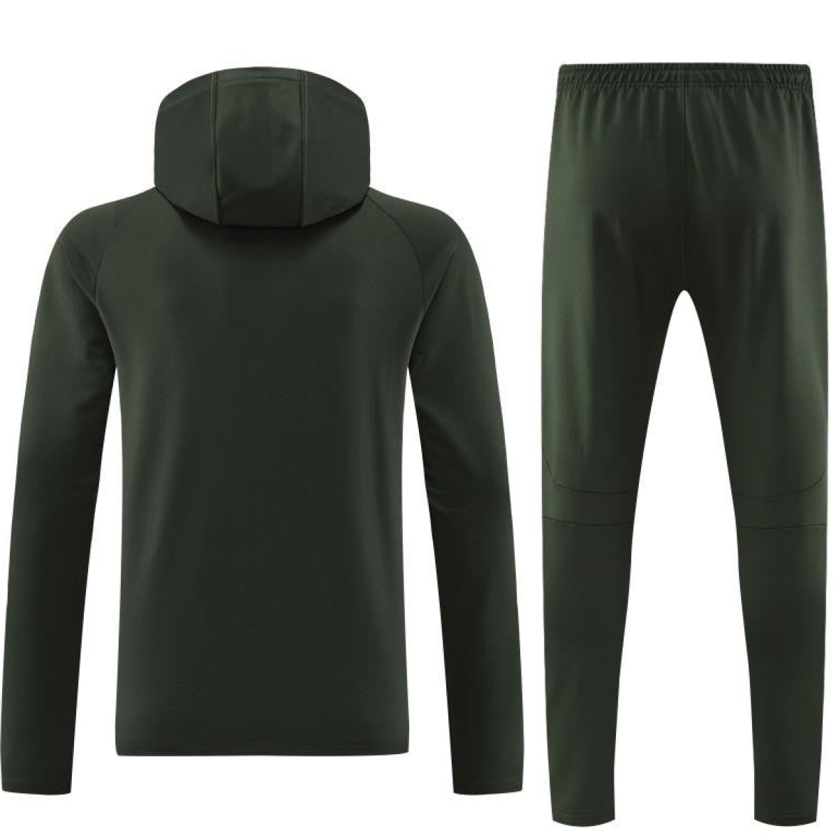 23/24 Barcelona Dark Green Hoodie Half Zipper Jacket+ Pants