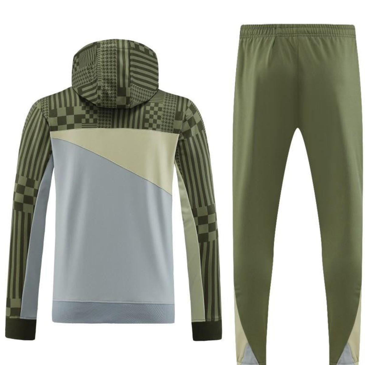23/24 PUMA Green Grey Hoodie Half Zipper Jacket+Pants