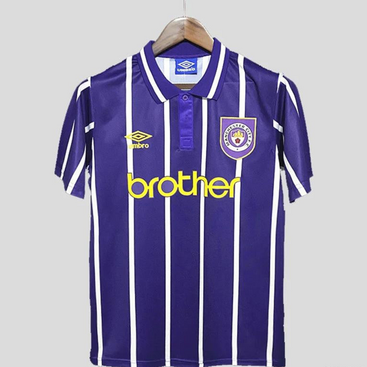 Retro 92/94 Manchester City Away Purple Jersey
